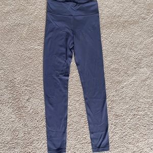 Athleta Girl Chit Chat leggings size 12 girl blue-violet Excellent Condition